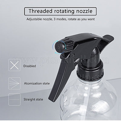 Cabezal pulverizador ajustable para botellas plásticas