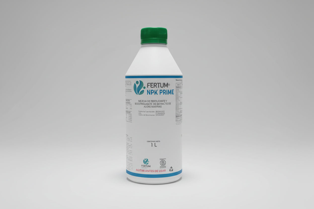 Fertilizante Fertum NPK Prime Con Algas 1 Litro Concentrado