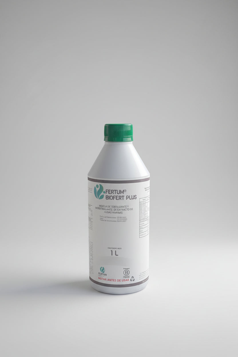 Fertilizante Fertum Biofert Plus Con Aminoácidos Y Algas .1 Litro .Suelo y Raíces