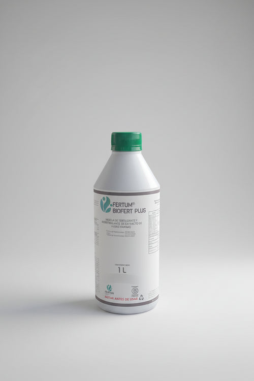 Fertilizante Fertum Biofert Plus Con Aminoácidos Y Algas .1 Litro .Suelo y Raíces
