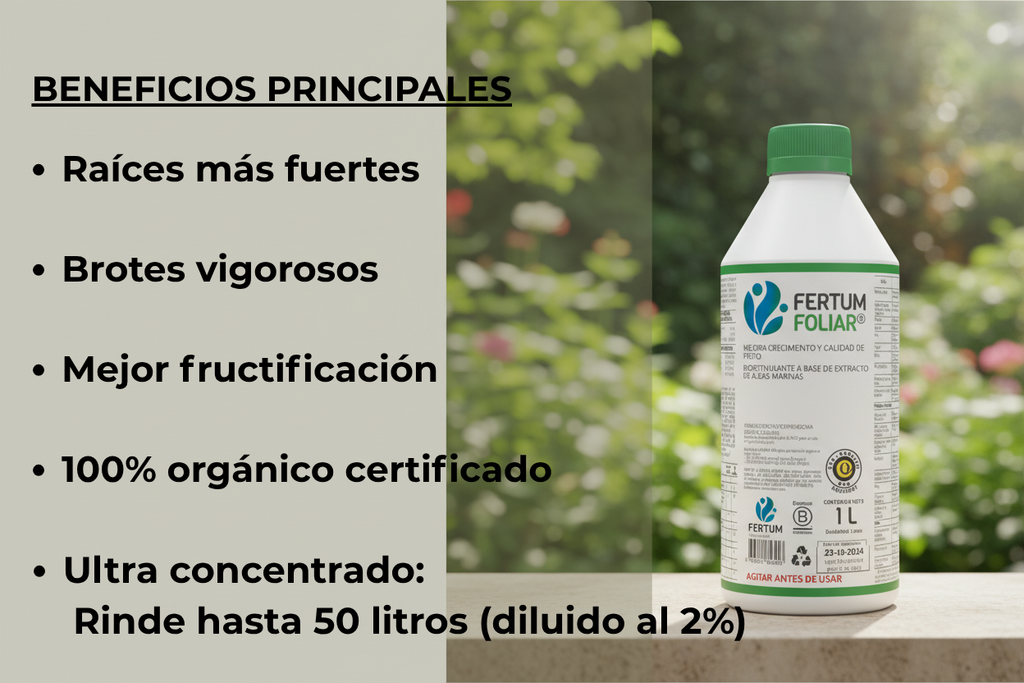 Fertum Foliar 1L Concentrado — Rinde hasta 50 Litros | Algas Patagónicas