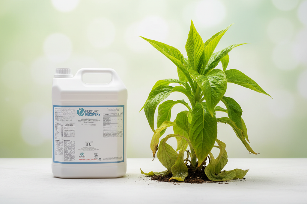 FERTUM RECOVERY 5L - Planta recuperándose vigorosamente del estrés