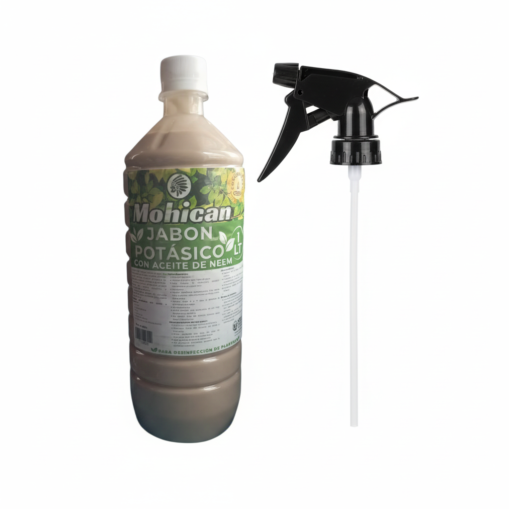 Jabón Potásico con Aceite de Neem 1L con cabezal pulverizador
